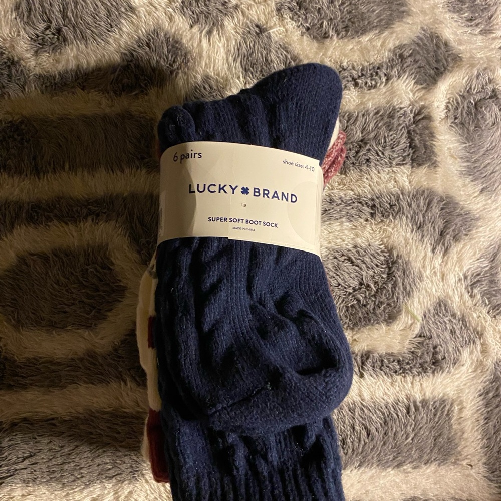 lucky brand socks (never worn)